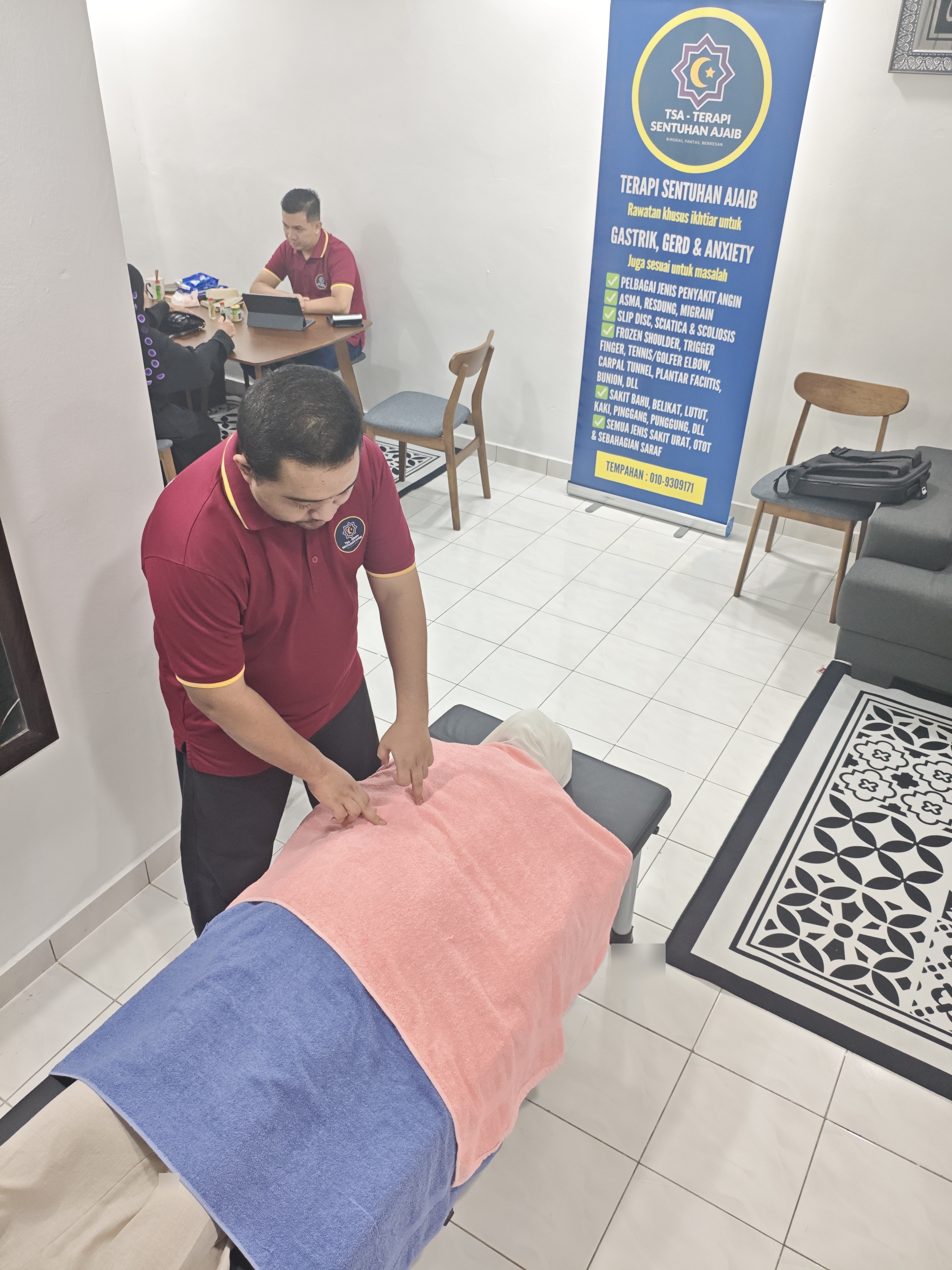 Suasana terapi yang menenangkan